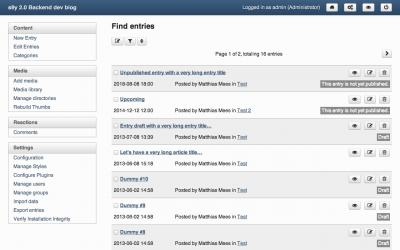 Artikelliste Artikelliste